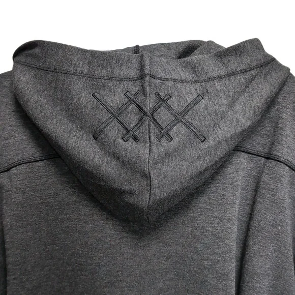 Rhone Hooded Belted Wrap Robe Mens Size S/M Black Heather Midweight NEW NWT $168